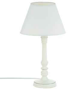Vintage samostatná lampa s dřevěným stojanem, ideální pro noční stolek nebo stůl