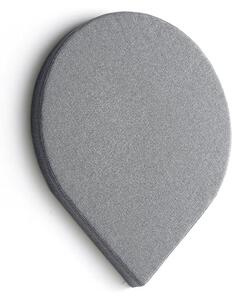 AJ Produkty Akustický panel POLY, kapka, 725x600x56 mm, nástěnný, světle šedá
