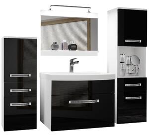 Koupelnový nábytek Belini Premium Full Version černý lesk + umyvadlo + zrcadlo + LED osvětlení Glamour 82 Výrobce