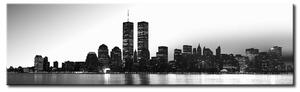 Obraz World Trade Center (1-dílný) - černo-bílé mrakodrapy New Yorku