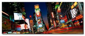 Obraz Times Square (1-dílný) - ulice New Yorku s pestrobarevnými reklamami