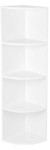 ROHOVÝ REGÁL, bílá, 30/129,5/30 cm Boxxx - Online Only regály & police, Online Only