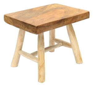 Dřevěná stolička Kediri Stool 35 cm Bazar Bizar