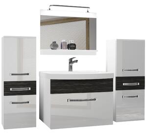 Koupelnový nábytek Belini Premium Full Version bílý lesk / královský eben + umyvadlo + zrcadlo + LED osvětlení Glamour 73 Výrobce