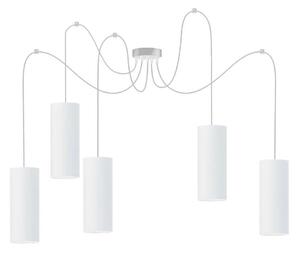 Lustr na lanku ZIK 5xE27/40W/230V pavouk bílá