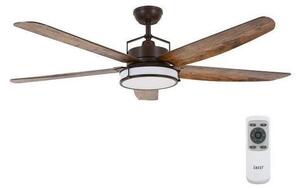 Lucci air 213175 - LED Stropní ventilátor LOUISVILLE 1xGX53/18W/230V hnědá + DO