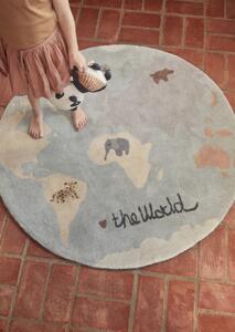 Vlněný dětský koberec The World 120 cm Oyoy