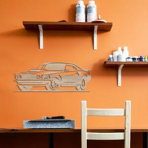 DUBLEZ | Dřevěný obraz auta na zeď - Ford Mustang