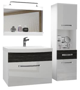 Koupelnový nábytek Belini Premium Full Version bílý lesk / královský eben + umyvadlo + zrcadlo + LED osvětlení Glamour 54 Výrobce