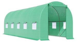 Velaco Zahradní fóliovník TF 07G, 6x3 m, zelený, dvojité dveře