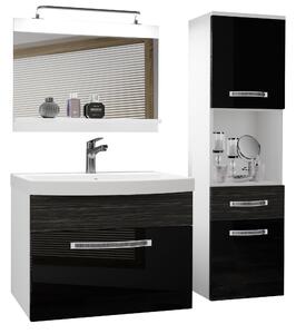 Koupelnový nábytek Belini Premium Full Version černý lesk / královský eben + umyvadlo + zrcadlo + LED osvětlení Glamour 56 Výrobce