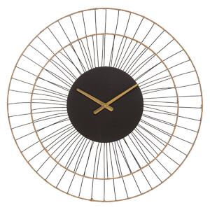 Nástěnné hodiny ALARA zlaté, kovové, O 69,5 cm