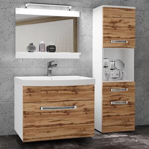 Koupelnový nábytek Belini Premium Full Version dub wotan + umyvadlo + zrcadlo + LED osvětlení Glamour 42