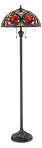 Elstead QZ-LARISSA-FL - Stojací lampa Tiffany LARISSA 2xE27/100W/230V