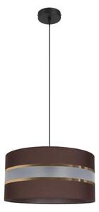 Lustr na lanku CORAL 1xE27/60W/230V pr. 40 cm hnědá