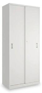 Vysoká skříň SimpleOffice 80 x 40 x 180 cm, bílá