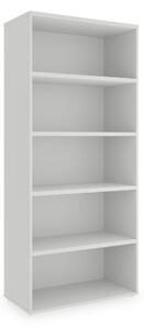 Vysoká skříň SimpleOffice 80 x 40 x 180 cm, bílá