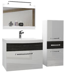 Koupelnový nábytek Belini Premium Full Version bílý lesk / královský eben + umyvadlo + zrcadlo + LED osvětlení Glamour 35 Výrobce