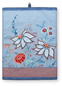 Pip Studio Flower Festival utěrka 50x70cm, světle modrá
