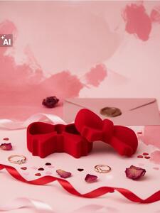 Sinsay - Valentine’s storage box with a bow-shaped lid - červená