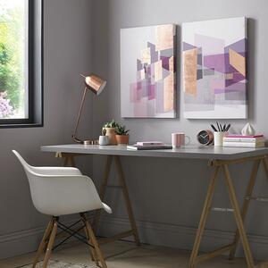 Bezrámový 2 dílný obraz 105390, Rose Gold Geos, Wall Art, Graham & Brown