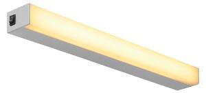 LA 1001285 SIGHT LED, nástěnné a stropní svítidlo, s vypínačem, 600mm, stříbrná - BIG WHITE (SLV)