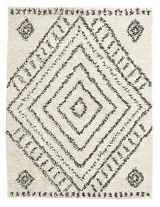 Bavlněný koberec Nubia bílo-černý 210x160 cm House Doctor