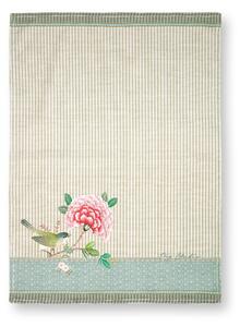 Pip Studio Blushing Birds utěrka 50x70cm, khaki