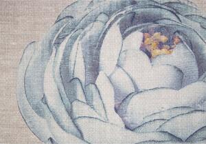 Bezrámový obraz Pivoňky, Teal Floral Trio 41-714, Wall Art, Graham Brown