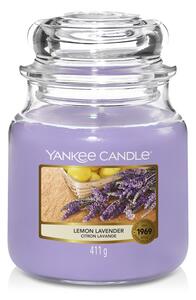 VONNÁ SVÍČKA YANKEE CANDLE LEMON LAVENDER CLASSIC STŘEDNÍ