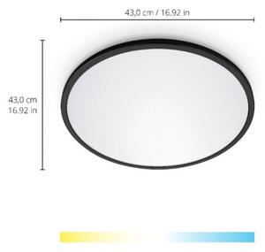 WiZ - LED Stmívatelné stropní svítidlo SUPERSLIM LED/22W/230V černá Wi-Fi