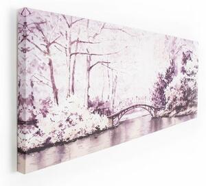 Bezrámový obraz Watercolour Forest Bridge 41-824, Wall Art, Graham Brown