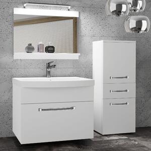 Koupelnový nábytek Belini Premium Full Version bílý mat + umyvadlo + zrcadlo + LED osvětlení Glamour 20
