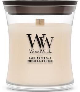 WoodWick Vanilla & Sea Salt svíčka malá