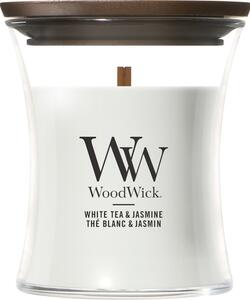 Woodwick White Tea & Jasmine svíčka malá