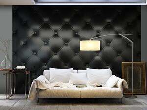 Fototapeta Luxus - pozadí imitující černý pikovaný vzor s kožní texturou