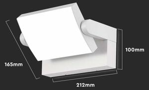 LED Venkovní nástěnné svítidlo LED/17W/230V 3000K IP65 bílá