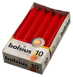 Bolsius Domácí 10ks 20x170 červené svíčky RAL