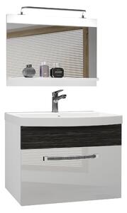 Koupelnový nábytek Belini Premium Full Version bílý lesk / královský eben + umyvadlo + zrcadlo + LED osvětlení Glamour 16 Výrobce
