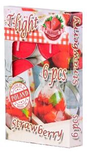 Čajové vonné svíčky Strawberry 6ks