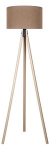 Duolla - Stojací lampa 1xE27/60W/230V pr. 44 cm hnědá/béžová