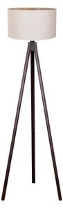 Duolla - Stojací lampa 1xE27/60W/230V pr. 44 cm krémová/wenge