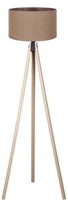 Duolla - Stojací lampa 1xE27/60W/230V pr. 44 cm hnědá/béžová
