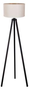 Duolla - Stojací lampa 1xE27/60W/230V pr. 44 cm krémová/wenge