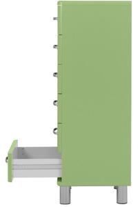 Zelená lakovaná komoda Tenzo Malibu 41 x 41 cm
