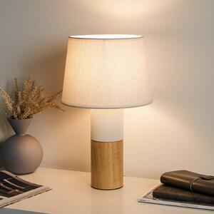 Pauleen Woody Elegance stolní lampa, dřevo/textil