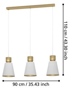Eglo 900377 - Lustr na lanku AGLIENTINA 3xE27/40W/230V