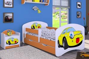 Dětská postel Happy Babies - žluté auto