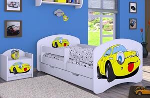Dětská postel Happy Babies - žluté auto