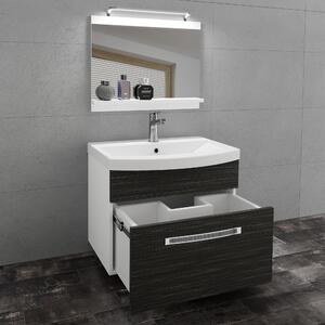 Koupelnový nábytek Belini Premium Full Version královský eben + umyvadlo + zrcadlo + LED osvětlení Glamour 2